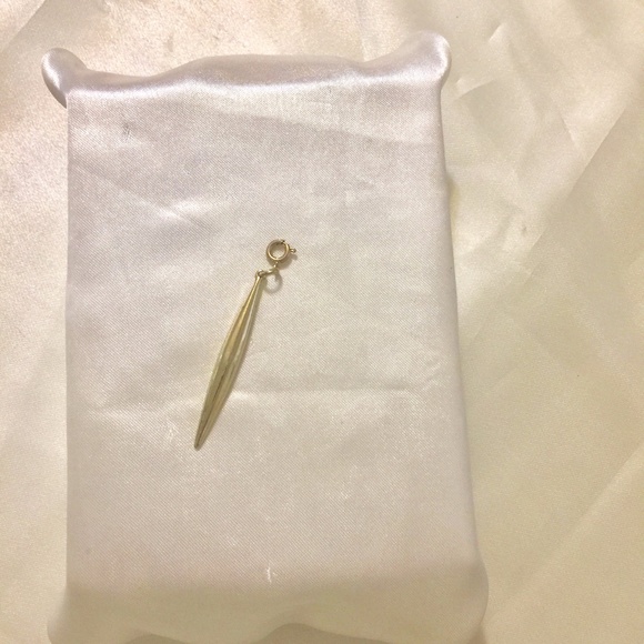 Gold Tone Linear Charm - Picture 1 of 3